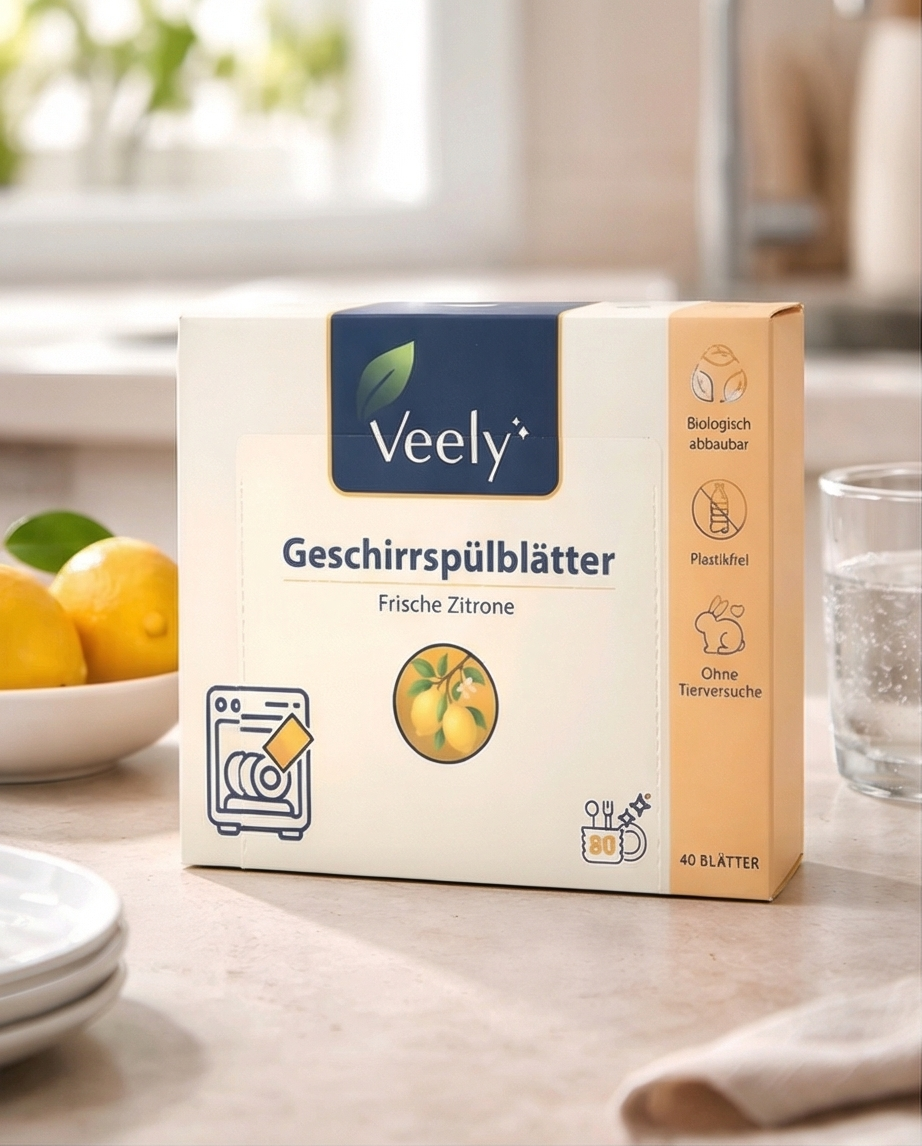 Geschirrspülblätter Frische Zitrone