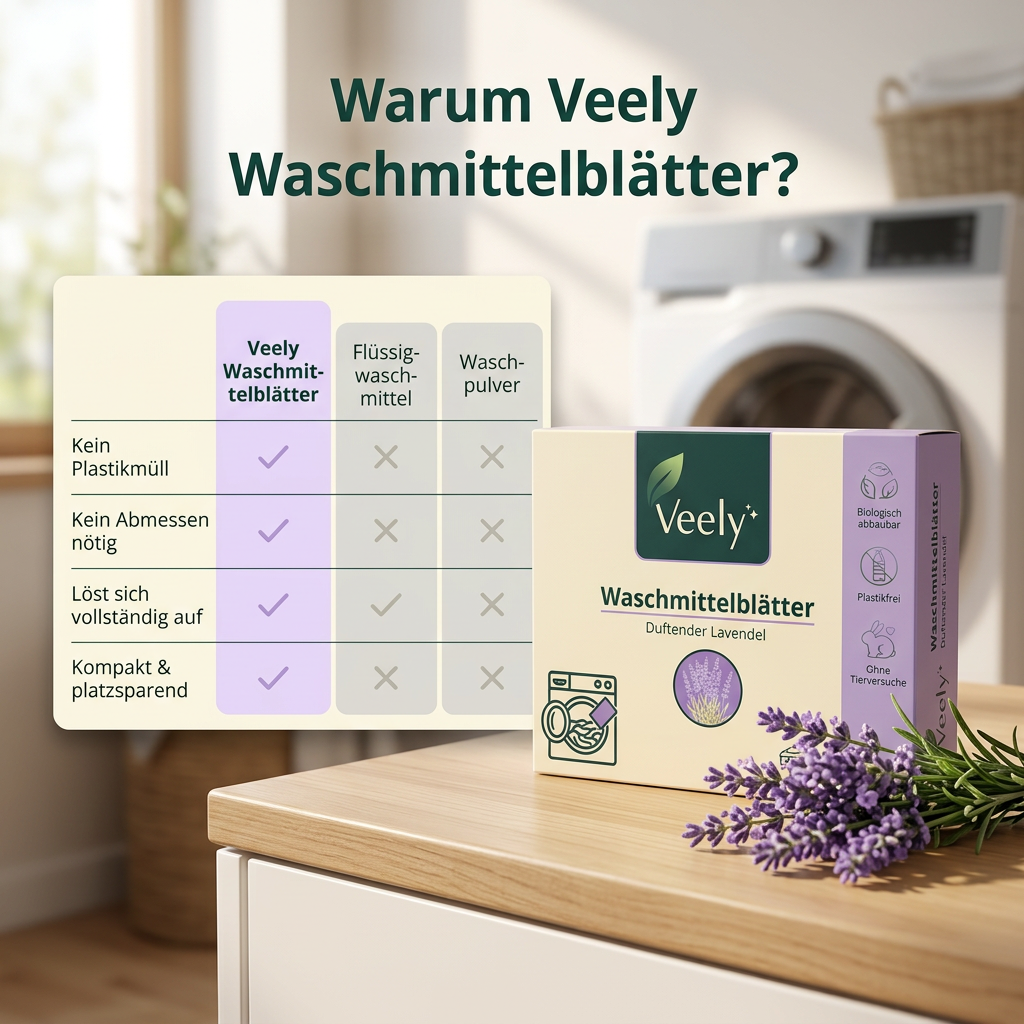 Waschmittelblätter Lavendel
